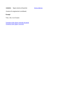 Asìndeto figura retorica (di parola)