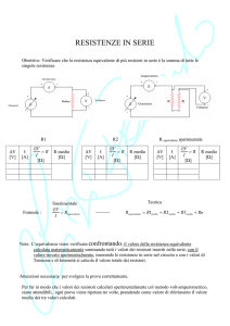 Esp. RESISTENZE IN SERIE