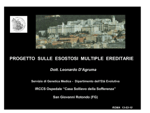 Progetto sulle esostosi multiple