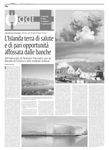 L`Islanda terra di salute e di pari opportunità affossata dalle banche