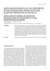 applicazione pratica di uno strumento di valutazione del grado di