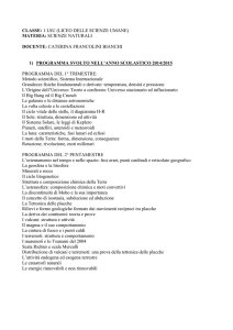 1LSU SCIENZE NATURALI PROGRAMMA