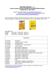 MACROECONOMIA (6 cfu)