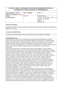 Tecnica delle apparecchiature di radiodiagnostica