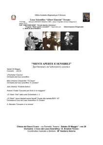 “MENTI APERTE E SENSIBILI” - Liceo Scientifico "Albert Einstein