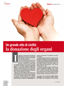 la donazione degli organi