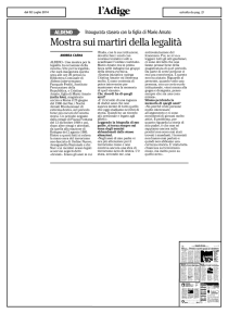 Mostra sui martiri della legalità