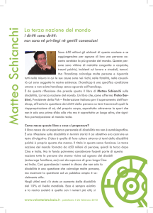 Matteo Schianchi - Volontariato Lazio