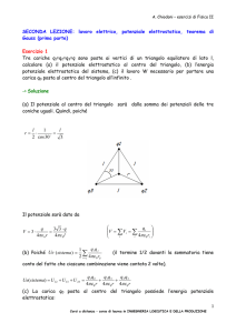 ESERCIZI DI ELETTROSTATICA - Corsi di Laurea a Distanza