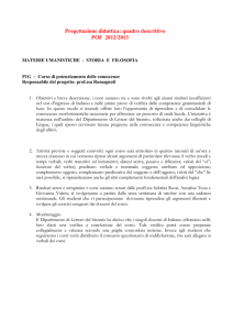 P1G - Corsi di potenziamento delle conoscenze