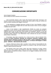 Vittoria di Axios - Software idonei