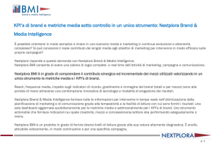 KPI`s di brand e metriche media sotto controllo in un