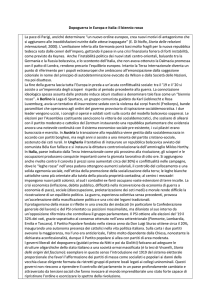 Dopoguerra in Europa e Italia: il biennio rosso La pace di Parigi