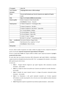 Percorsi nell`aritmetica per favorire il pensiero pre