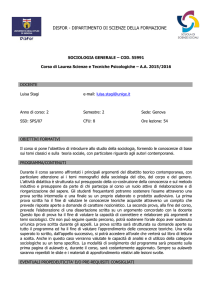 sociologia generale – cod. 55991