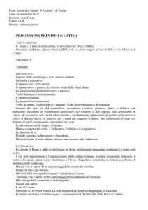 Latino - Liceo scientifico Gobetti