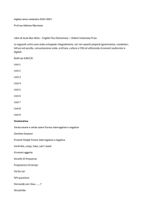 Inglese anno scolastico 2014-2015 Prof.ssa Adriana Marziano Libro