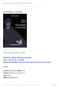 Sociologia criminale