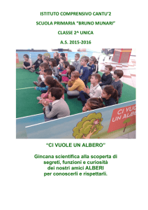 ISTITUTO COMPRENSIVO CANTU`2 SCUOLA PRIMARIA “BRUNO