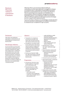 praxiacademy Business Planning: valutare e comunicare il business