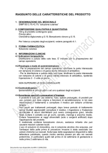 riassunto delle caratteristiche del prodotto - Banca Dati Farmaci