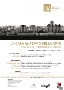 la casa al tempo della crisi - Città metropolitana di Bologna