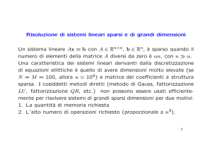 Metodi iterativi per Sistemi Lineari