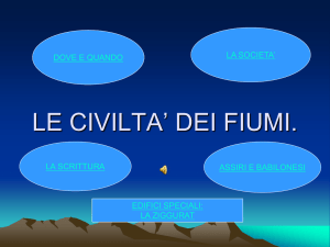 le civilta` dei fiumi