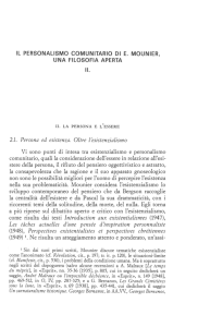 II. Vi sono punti di intesa tra esistenzialismo e personalismo