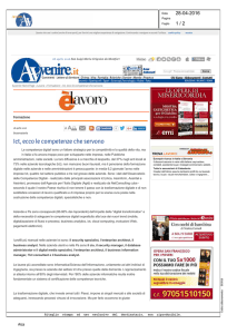 Ict, ecco le competenze che servono