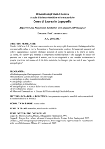 Corso di Laurea in Logopedia