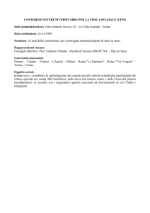 CONSORZIO INTERUNIVERSITARIO PER LA FISICA SPAZIALE
