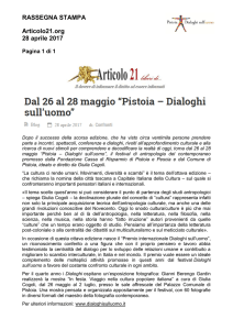 RASSEGNA STAMPA Articolo21.org 28 aprile 2017
