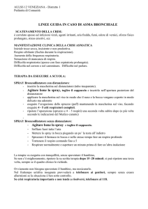 LINEE GUIDA IN CASO DI ASMA BRONCHIALE