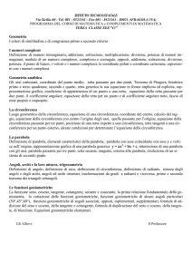 Geometria I criteri di similitudine e di congruenza primo e secondo