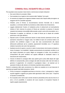 Consigli sull`acquisto della casa