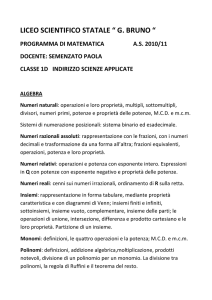 liceo scientifico statale “ g. bruno “ - i.i.s. bruno
