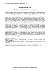 Approfondimento 12.1 Placebo_storia di una traduzione sbagliata