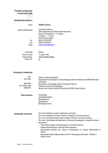 Curriculum vitae - La Cattedra Unesco dell`Università di Genova