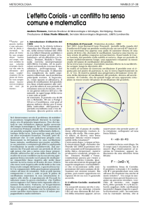 L`effetto Coriolis - un conflitto tra senso comune e matematica