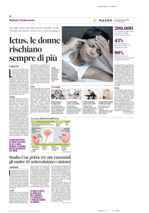 Ictus, le donne rischiano sempre di più