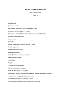 programma di italiano