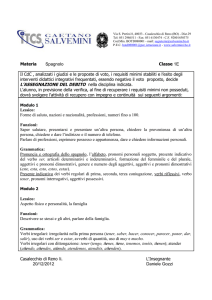 Materia Spagnolo Classe 1E Il CdC , analizzati i giudizi e le