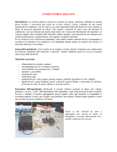 conduttori e isolanti - Laboratorio di fisica