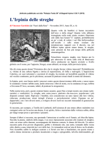 L`Irpinia delle streghe