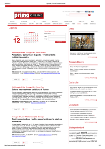 Agenda Video Annunci di lavoro Dati e cifre Documenti Si sta