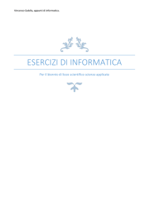 ESERCIZI di informatica