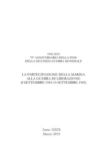 La partecipazione della Marina alla Guerra di