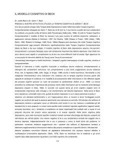 il modello cognitivo di beck