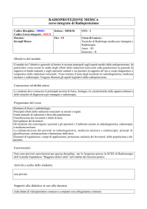 RADIOPROTEZIONE MEDICA corso integrato di Radioprotezione